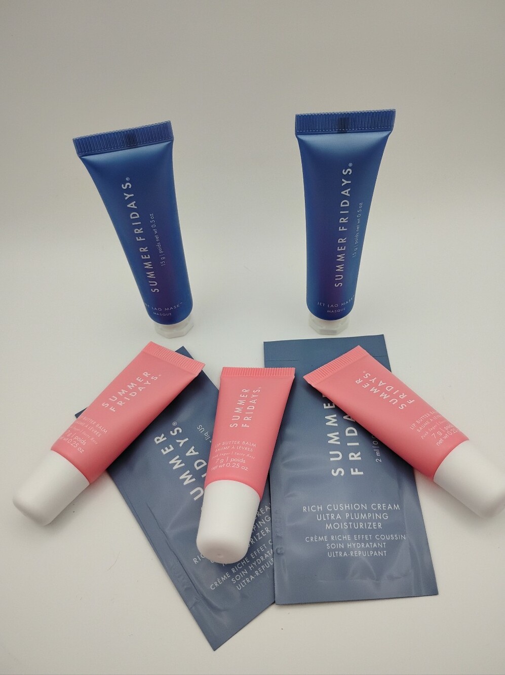 Summer Fridays Lip Balm 3, 2 Jet Mask, & 2 Rich Cushion Cream Bundle